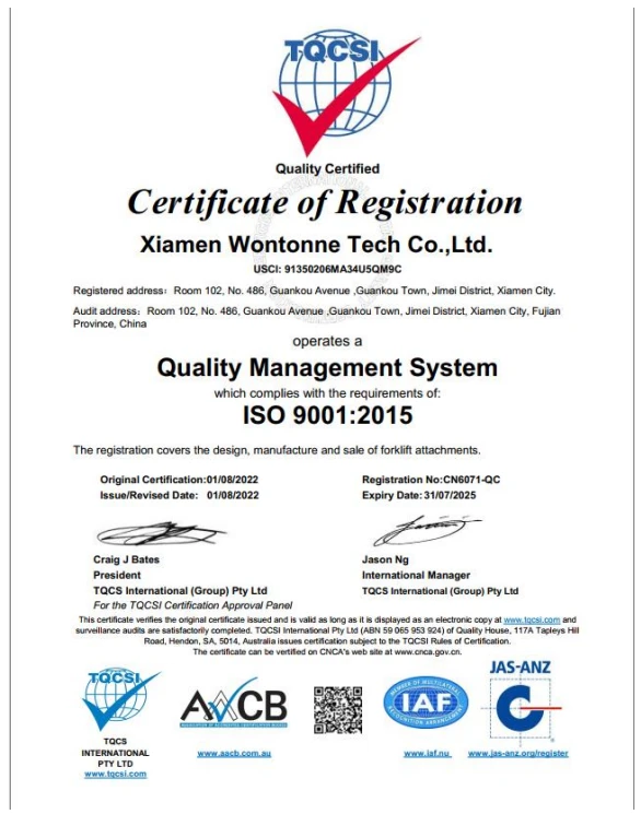 ISO 9001:2015 SGS Certification