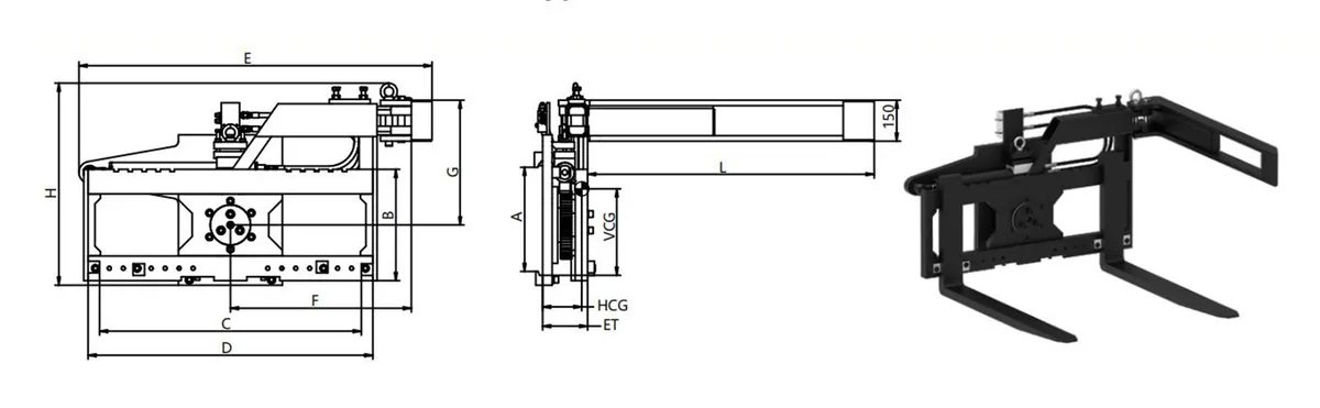 180° Box Rotator (Side Fork Type) - 1