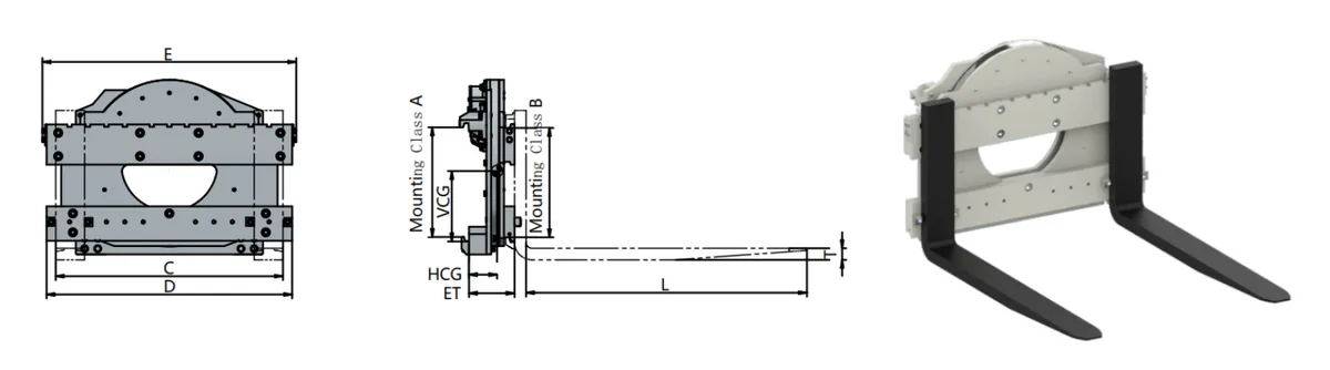 D Series Rotator, Hollow-out Type - 1