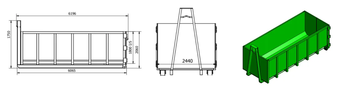 HB Series Waste Bins - 1