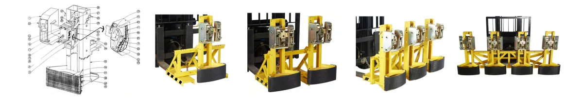 HDL Series Mechanical Drum Clamp - 1
