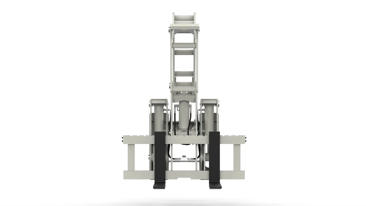 Hinged Steel Pipe Handler - 15