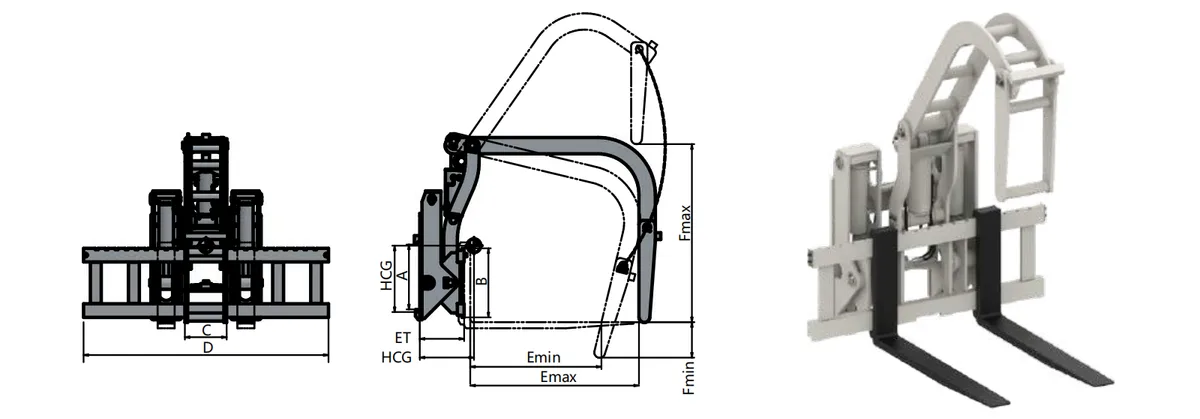Hinged Steel Pipe Handler - 14