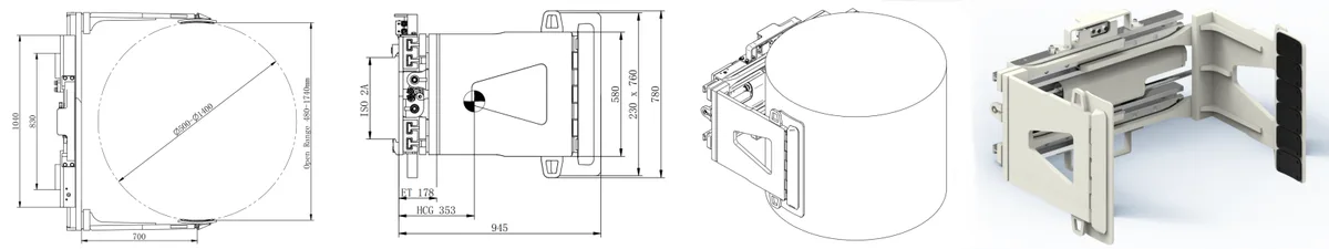 Paper Roll Clamps(side shifting type) - 1