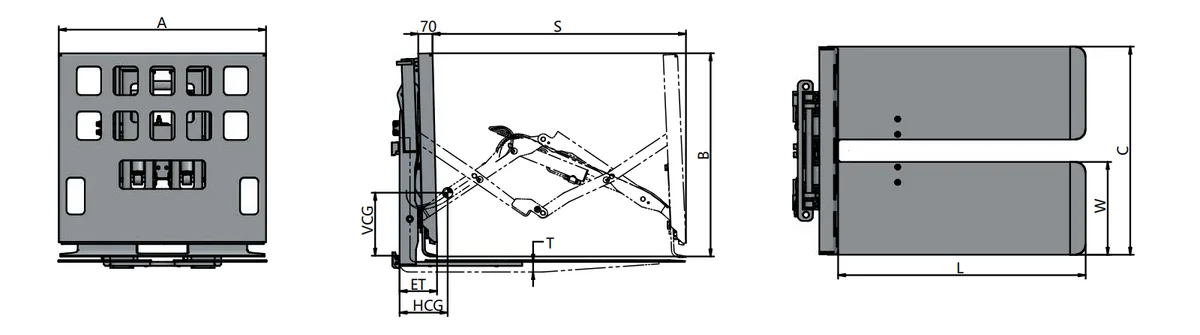 Quick fork mount push pull – Without Sheet save types - 5