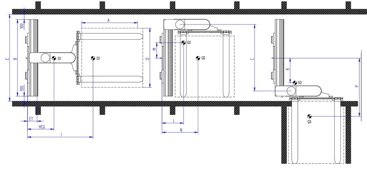 Tri-lateral head unit - 3