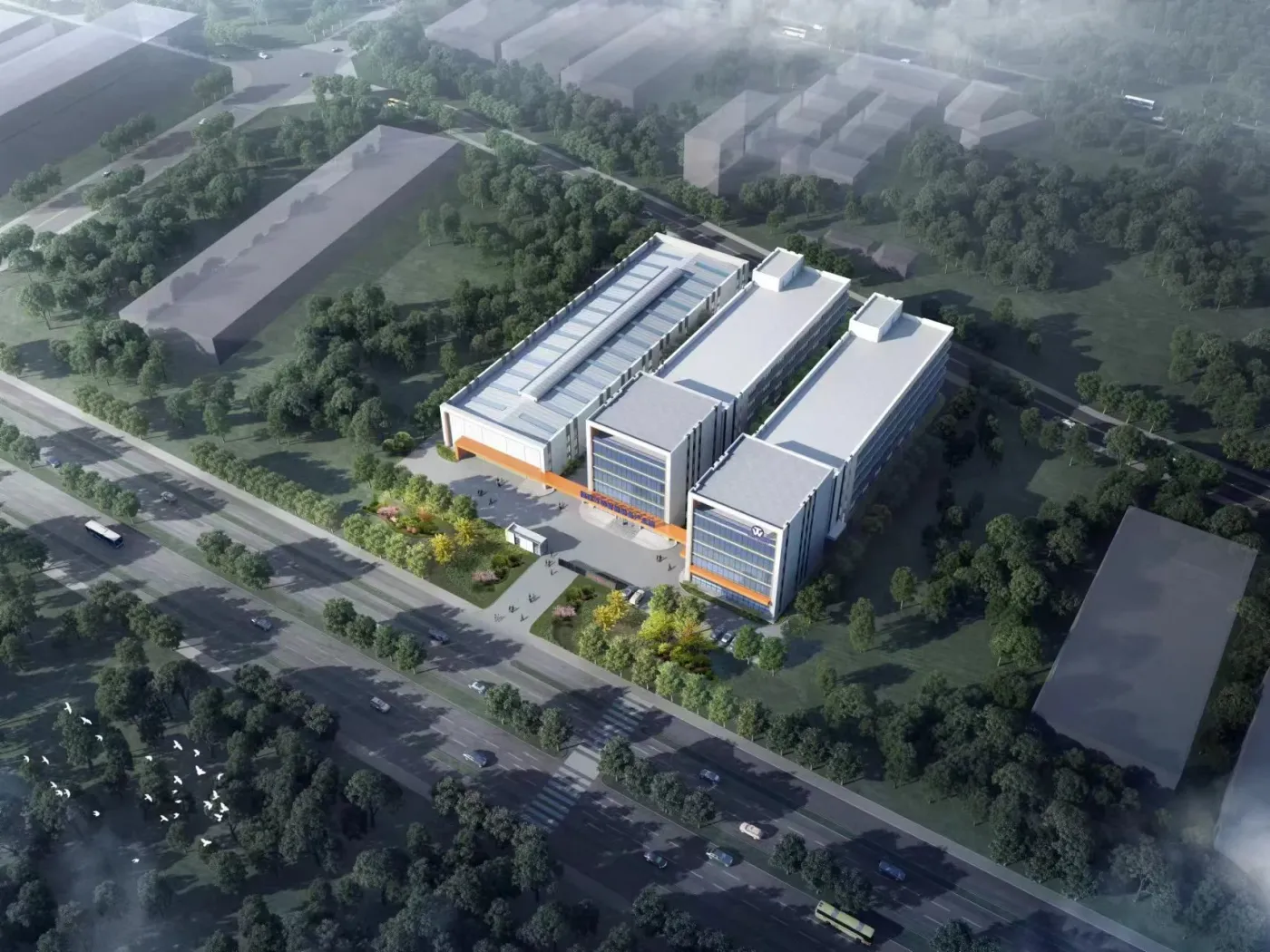 Wontonne manufacturing plant entrance